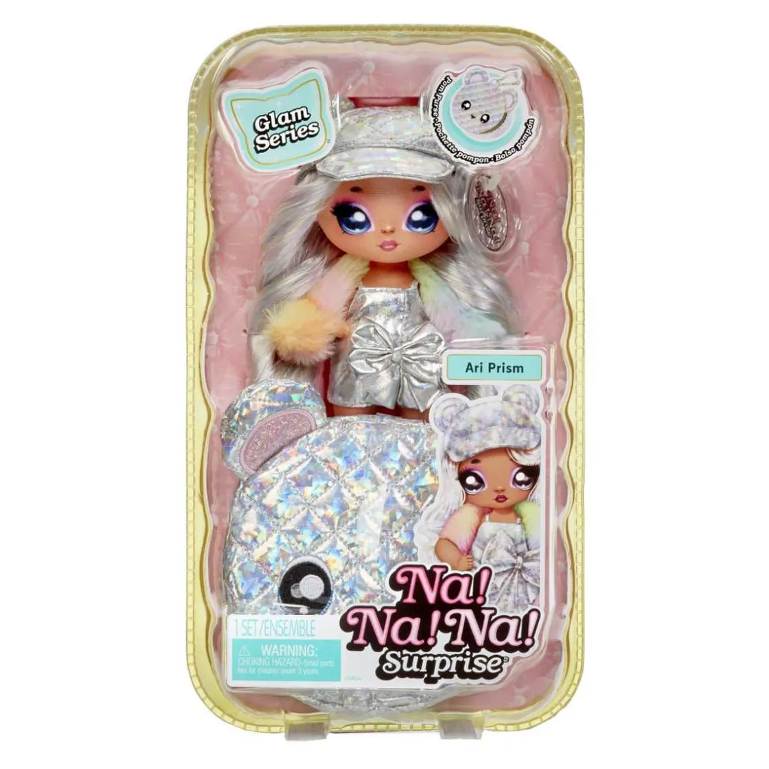 MGA LITTLE TIKES Na! Na! Na! Surprise 2-in-1 Pom Doll Glam Series - Ari Prism