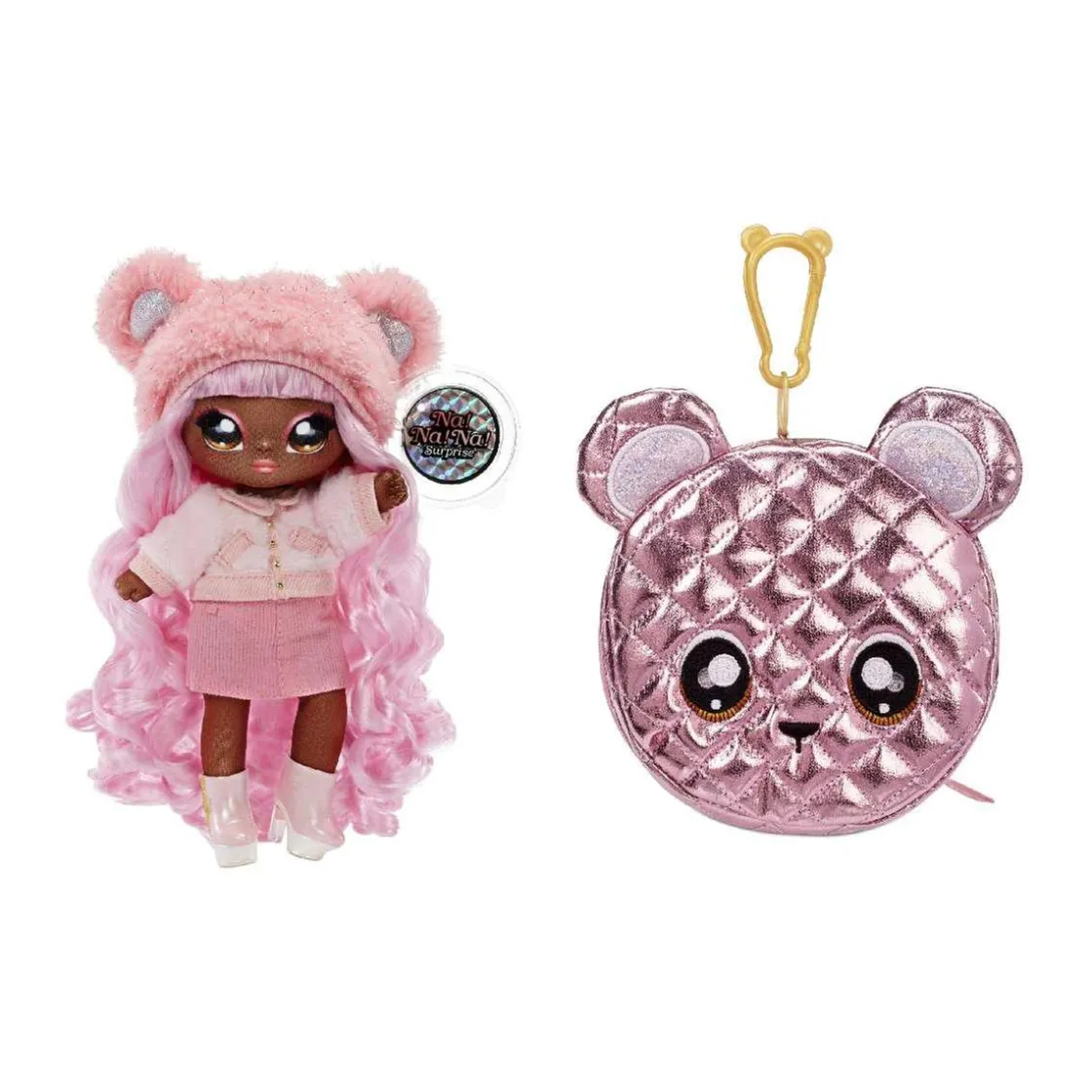 MGA LITTLE TIKES Na! Na! Na! Surprise 2-in-1 Pom Doll Glam Series - Cali Grizzly