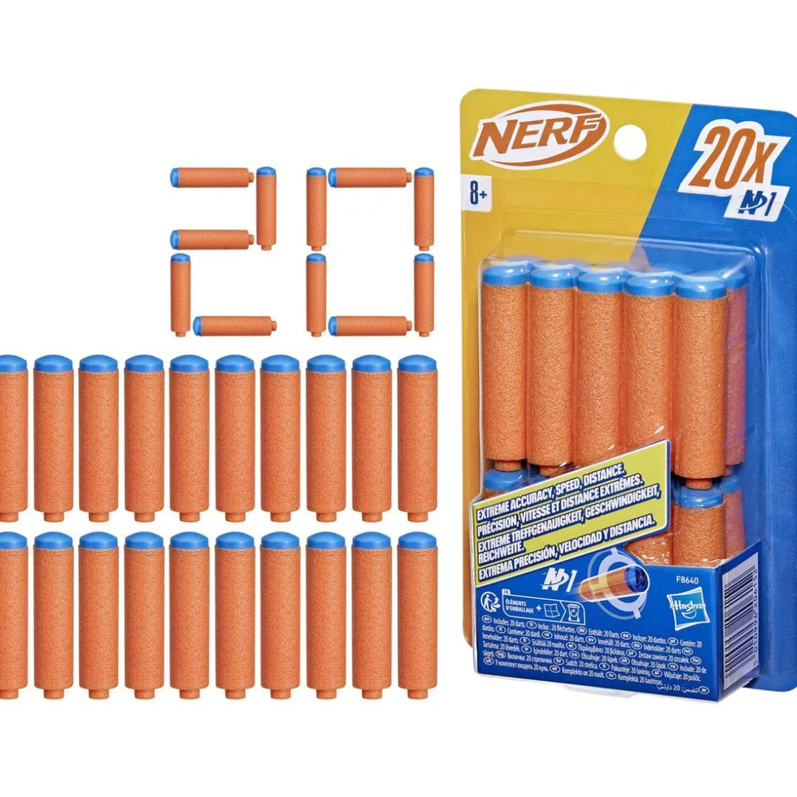 NERF - Dardos recarga N1 20 unidades