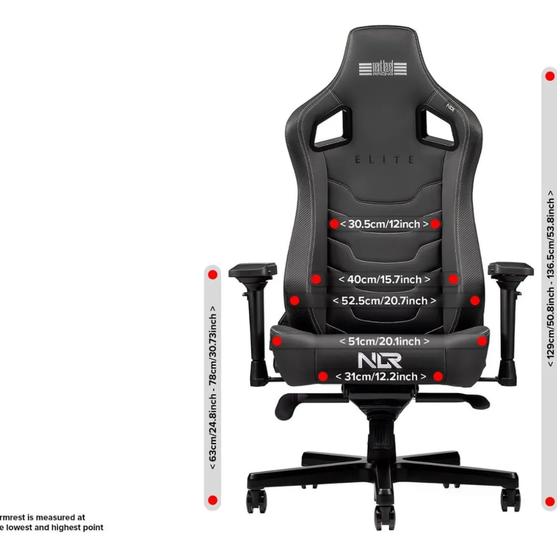 NEXT LEVEL RACING - Elite Chair Black Leather Edition