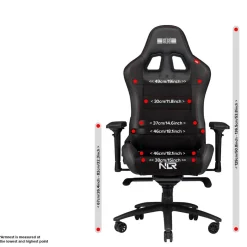 NEXT LEVEL RACING - ProGaming Chair Black Leather & Suede Edition