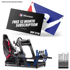 NEXT LEVEL RACING Cockpit Aluminium Simulator para sillón Gaming iRacing Edition* Videojuegos