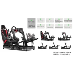 NEXT LEVEL RACING Cockpit Aluminium Simulator para sillón Gaming Wheel Plate Edition* Videojuegos