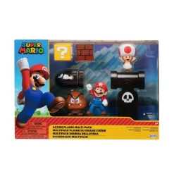 NINTENDO - Super Mario - Set Diorama Dehesa Bellotera con 4 Figuras y 1 Accesorio ㅤ* Figuras De Acción