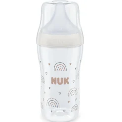 NUK - Biberón Perfect Match 260 ml Arcoíris* Biberones Y Chupetes·Biberones