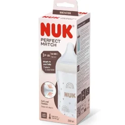 NUK - Biberón Perfect Match 260 ml Arcoíris* Biberones Y Chupetes·Biberones