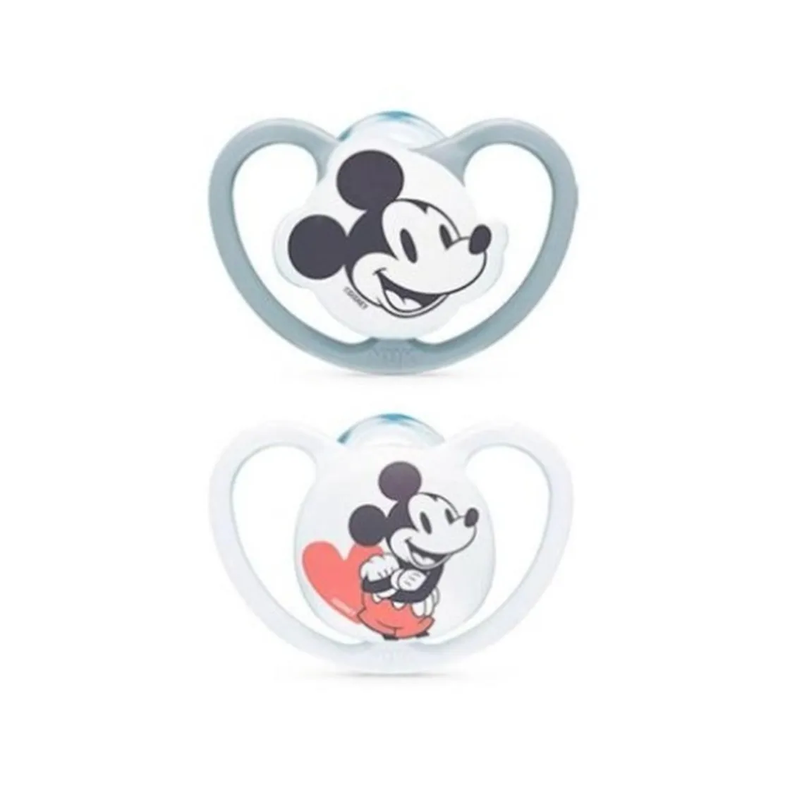 NUK - Pack 2 chupetes Space silicona Mickey 0-6 meses* Biberones Y Chupetes·Chupetes