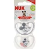 NUK - Pack 2 chupetes Space silicona Mickey 18-36 meses* Biberones Y Chupetes·Chupetes