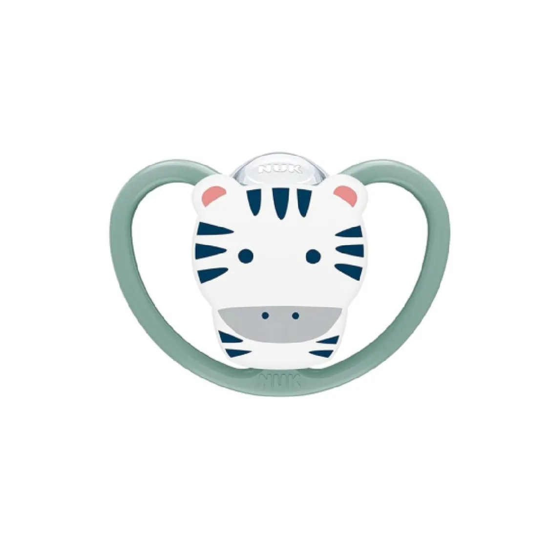 NUK - Pack 2 chupetes Space silicona 6-18 meses Cebra/Sol