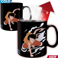 ABYSSE CORP One Piece - Luffy y Ace - Taza térmica 460 ml