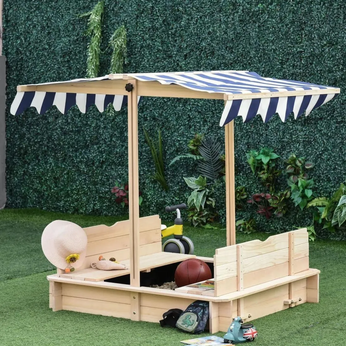 OUTSUNNY - Arenero de madera* Columpios