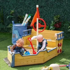 Outsunny - Arenero galeón de madera