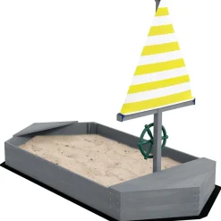 Outsunny - Arenero infantil madera Barco