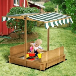 Outsunny - Arenero infantil de madera con toldo* Juguetes De Verano