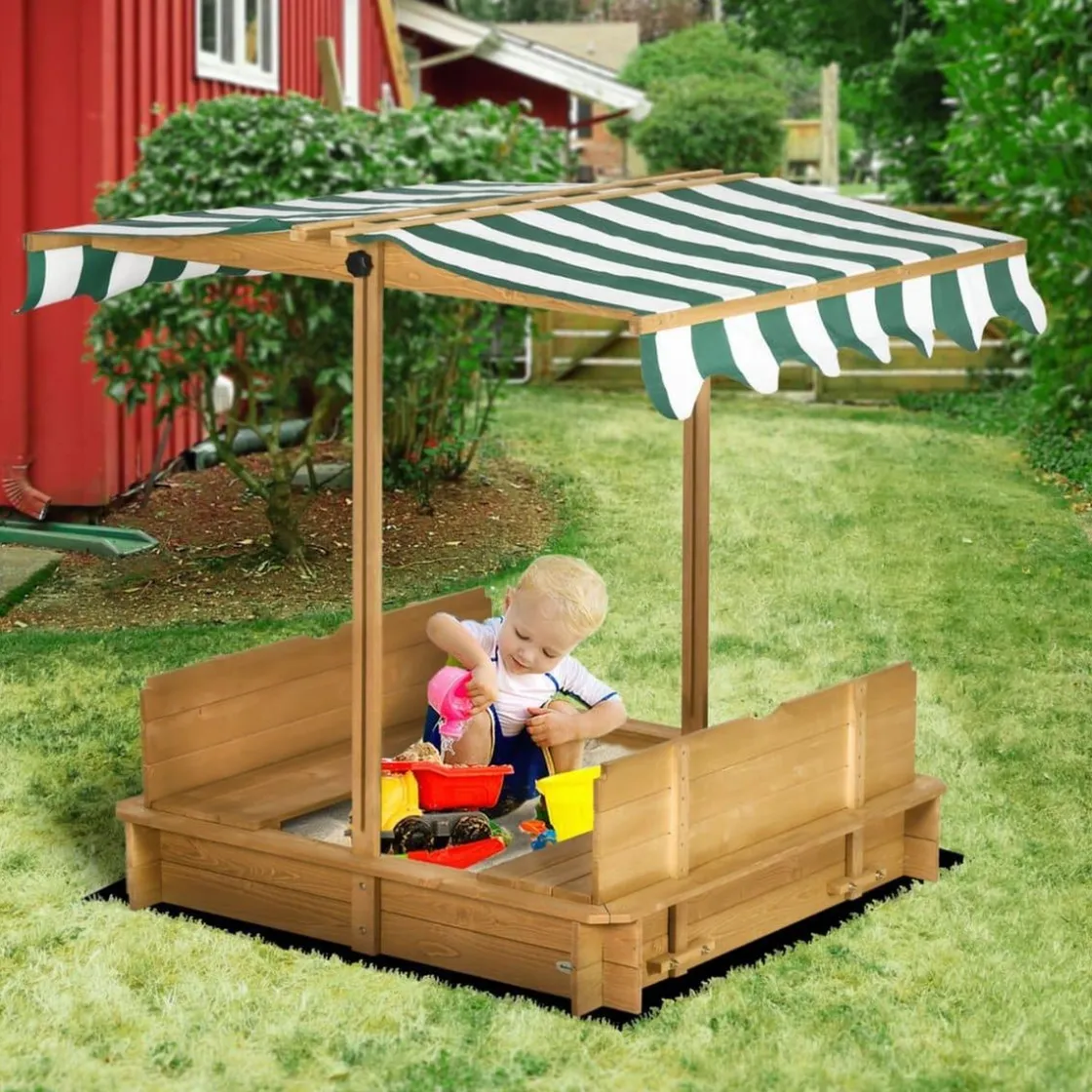 Outsunny - Arenero infantil de madera con toldo* Juguetes De Verano