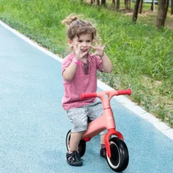 AIYAPLAY Outsunny - Bicicleta equilibrio Naranja con manillar giratorio