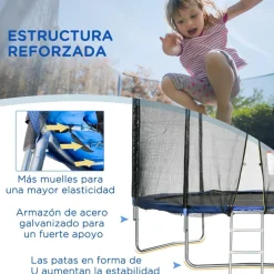 Homcom Outsunny - Cama elástica infantil 305 cm* Camas Elásticas