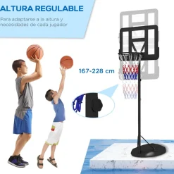 SPORTNOW Outsunny - Canasta baloncesto regulable con base rellenable* Deportes