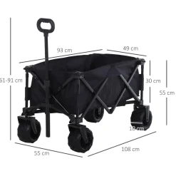 Outsunny - Carro de playa plegable* Juguetes De Verano