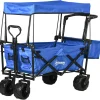 Outsunny - Carro plegable con toldo Azul