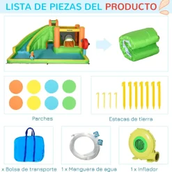 Outsunny - Castillo hinchable 7 en 1 grande* Castillos Hinchables