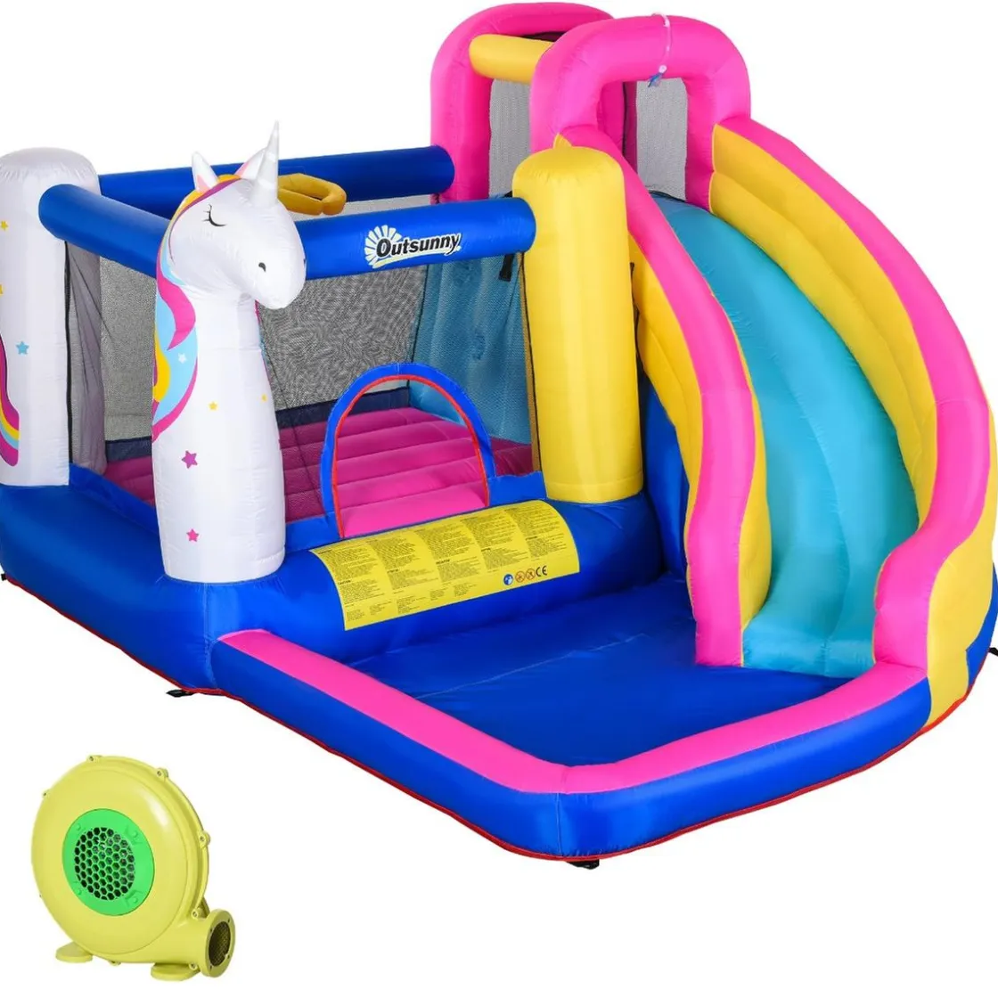 Outsunny - Castillo hinchable infantil 5 en 1* Castillos Hinchables