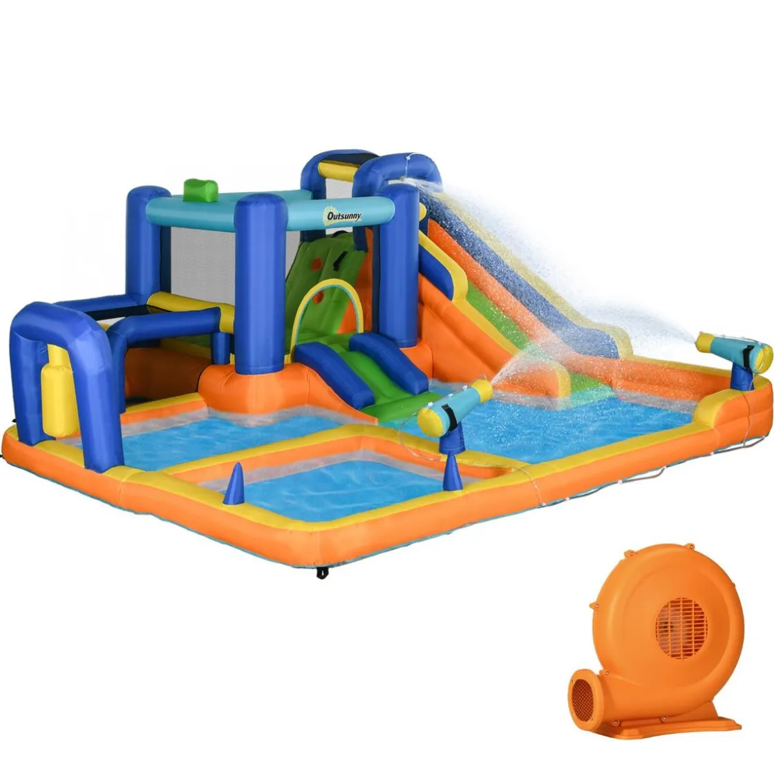 Outsunny - Castillo hinchable 7 en 1* Castillos Hinchables