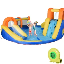 Outsunny - Castillo hinchable 6 en 1 grande* Castillos Hinchables