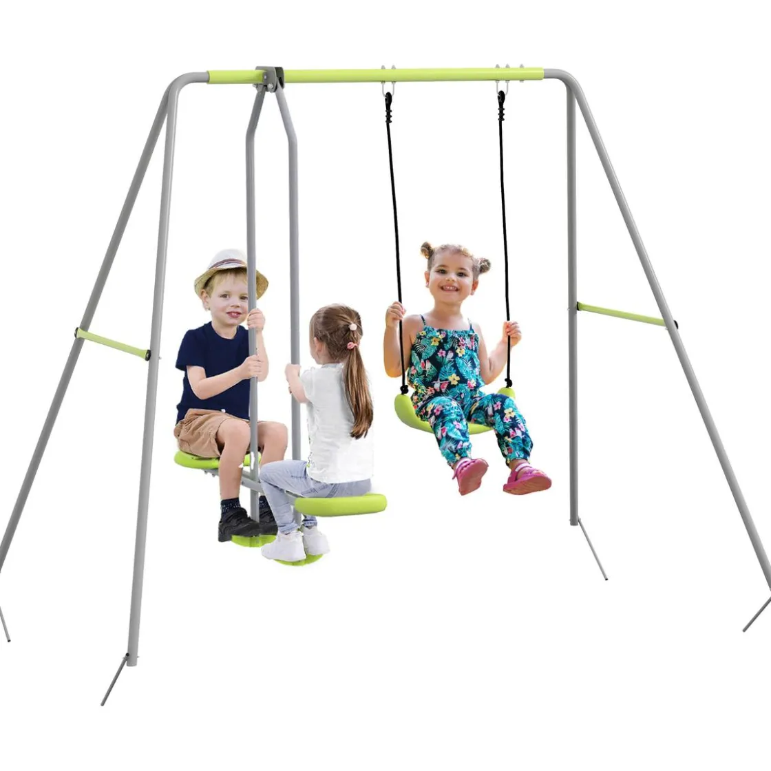 Outsunny - Columpio de Jardín 2 en 1* Columpios