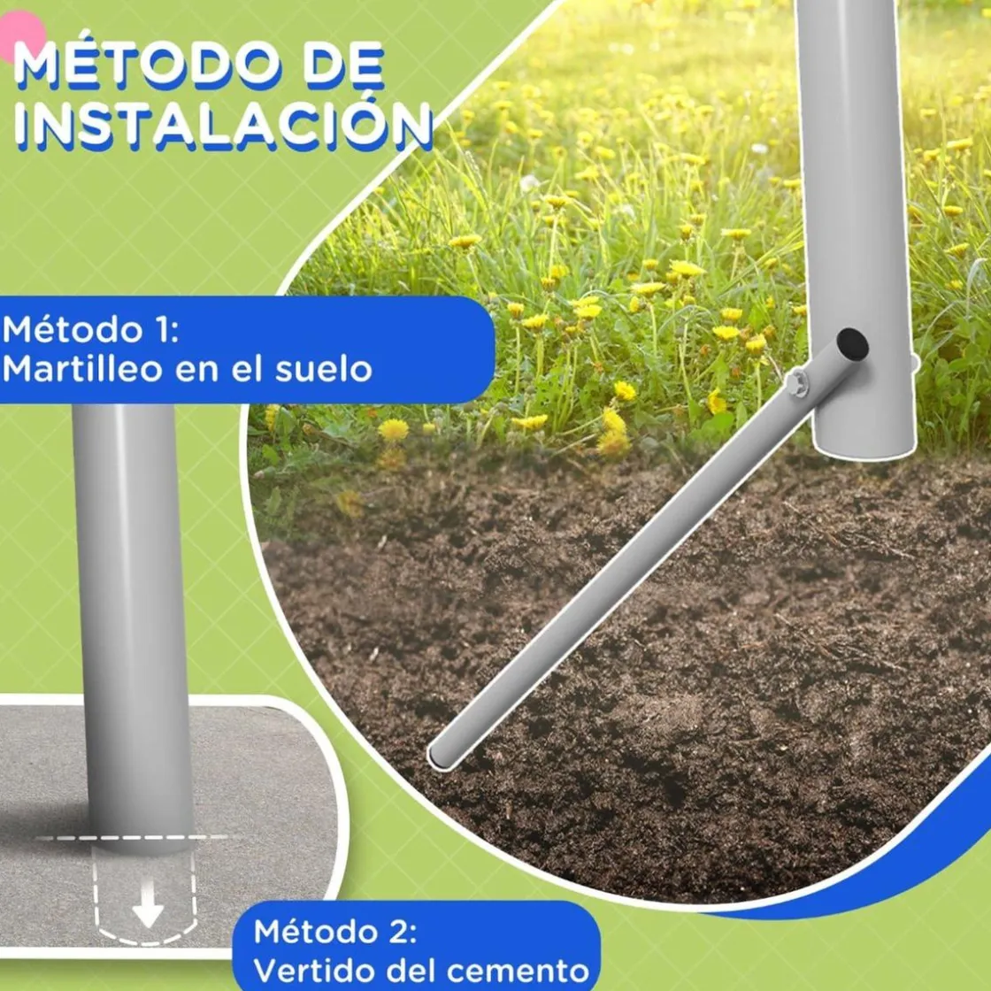 Outsunny - Columpio de Jardín 2 en 1* Columpios