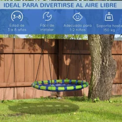 Outsunny - Columpio infantil nido