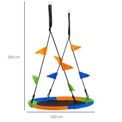Outsunny - Columpio Nido de Tela Oxford* Entretenimiento·Hamacas Y Columpios|Columpios