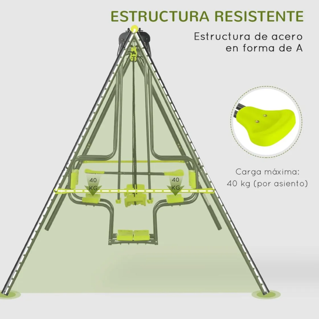 Outsunny - Conjunto de columpios* Columpios