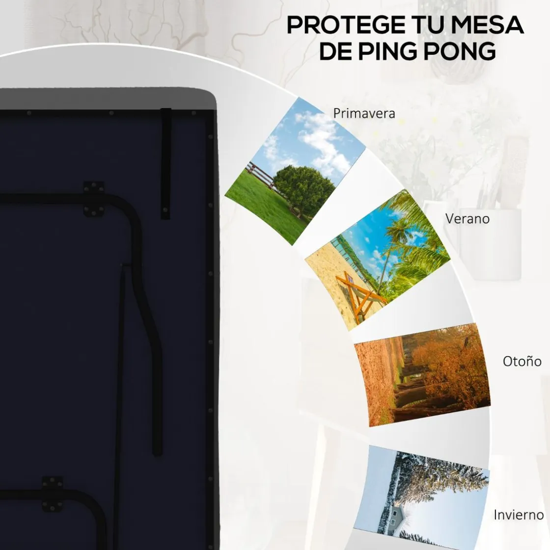 Homcom Outsunny - Funda protectora para mesa de ping-pong