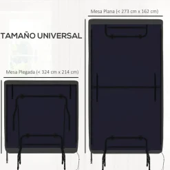 Homcom Outsunny - Funda protectora para mesa de ping-pong