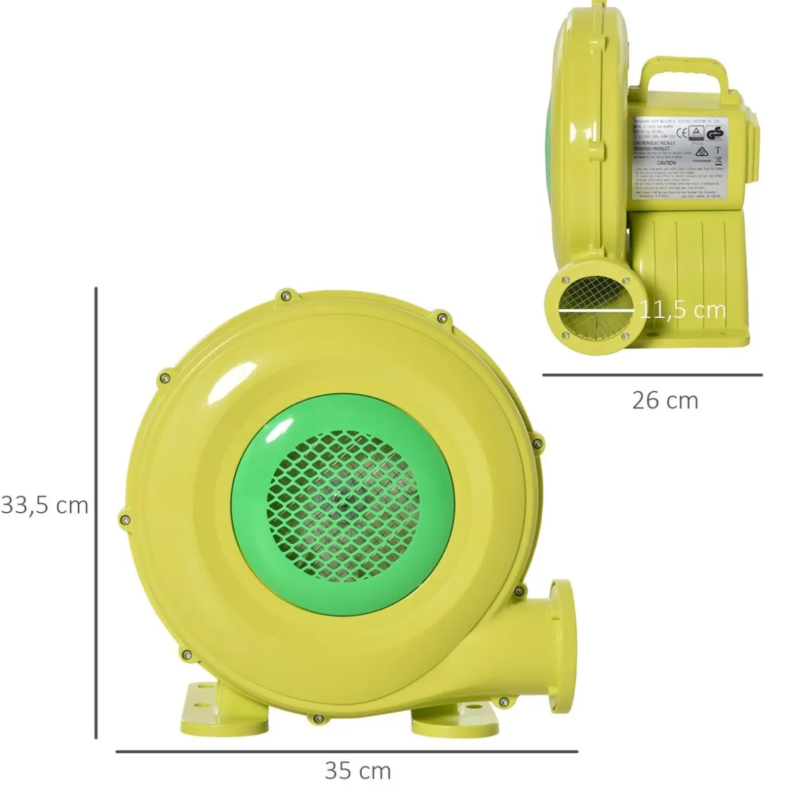 OUTSUNNY - Inflador eléctrico 450 W