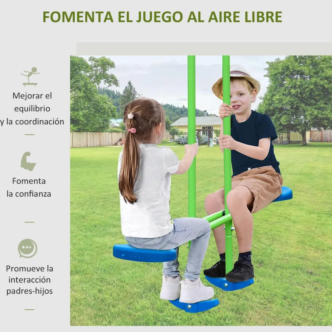 Outsunny - Juego de columpios de jardín* Columpios
