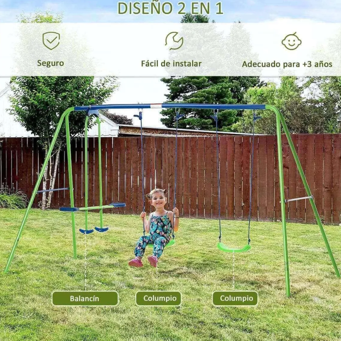 Outsunny - Juego de columpios de jardín* Columpios