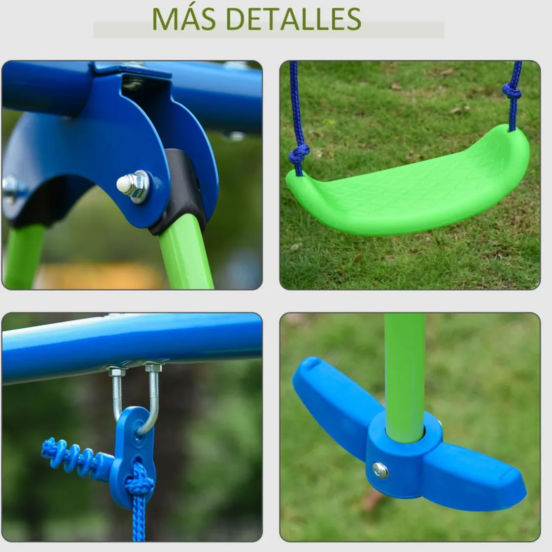 Outsunny - Juego de columpios de jardín* Columpios