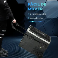 Outsunny - Nevera congelador portatil 60L Negro* Figuras De Acción