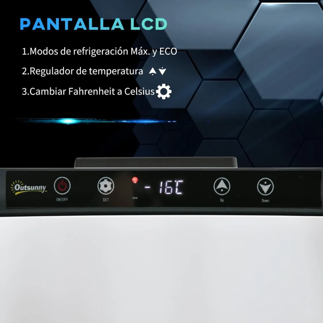 Outsunny - Nevera congelador 30L Blanco* Figuras De Acción