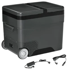 Outsunny - Nevera congelador 45L Negro* Figuras De Acción