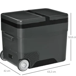 Outsunny - Nevera congelador 45L Negro* Figuras De Acción