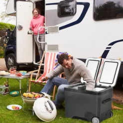 Outsunny - Nevera congelador 45L Negro* Figuras De Acción