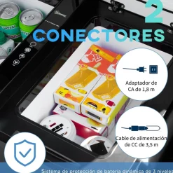 Outsunny - Nevera congelador 45L Negro* Figuras De Acción