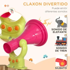 Outsunny - Parque de juego con tobogán y columpio