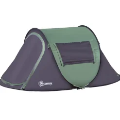 Outsunny - Tienda de campaña Pop Up 250x150x100 cm Verde