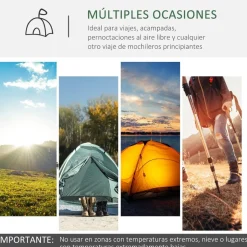 Outsunny - Tienda de campaña familiar 426x206x154 cm Verde* Juguetes De Verano