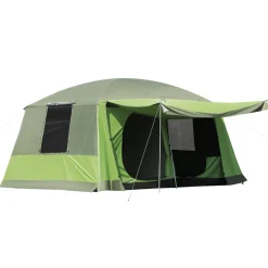 Outsunny - Tienda de campaña familiar 405x305x225 cm Verde* Juguetes De Verano