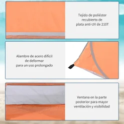 Outsunny - Tienda Pop Up playa Naranja* Juguetes De Verano
